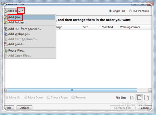 如何将几个PDF文件合成一个
