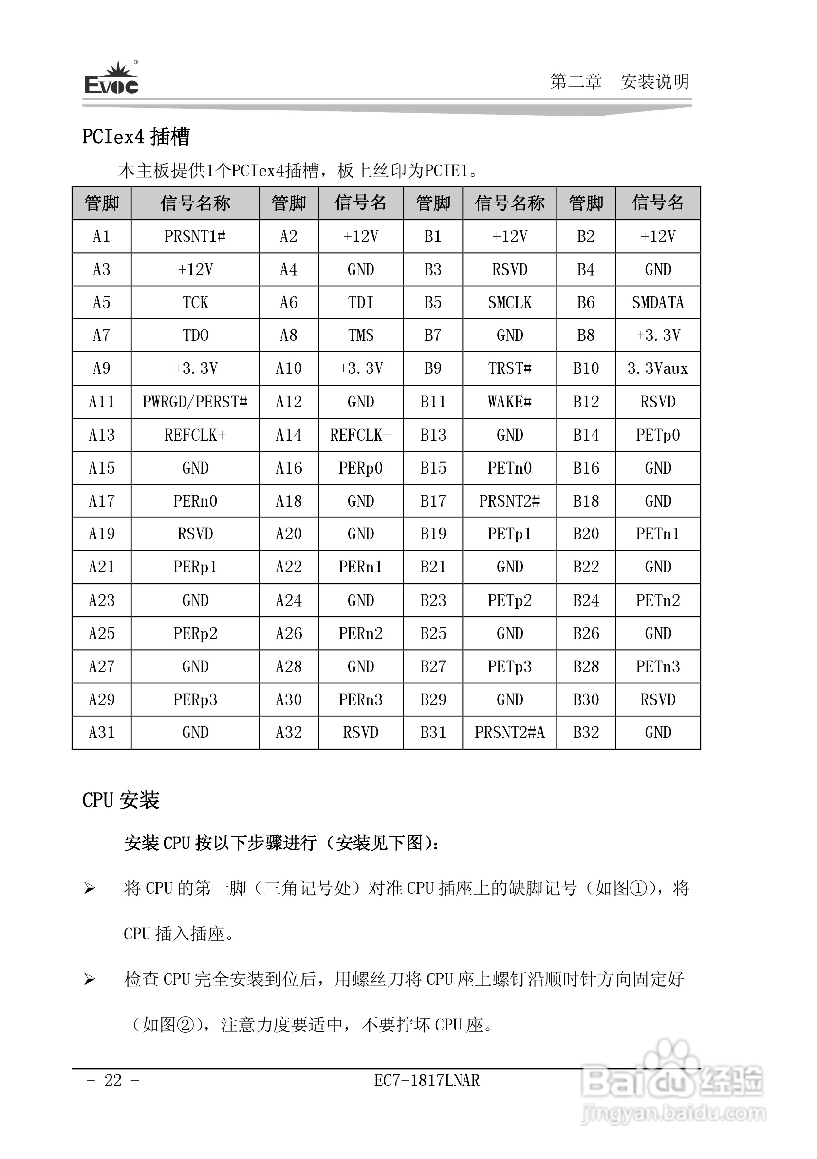 研祥Mini-ITX主板EC7-1817LNAR说明书:[3]
