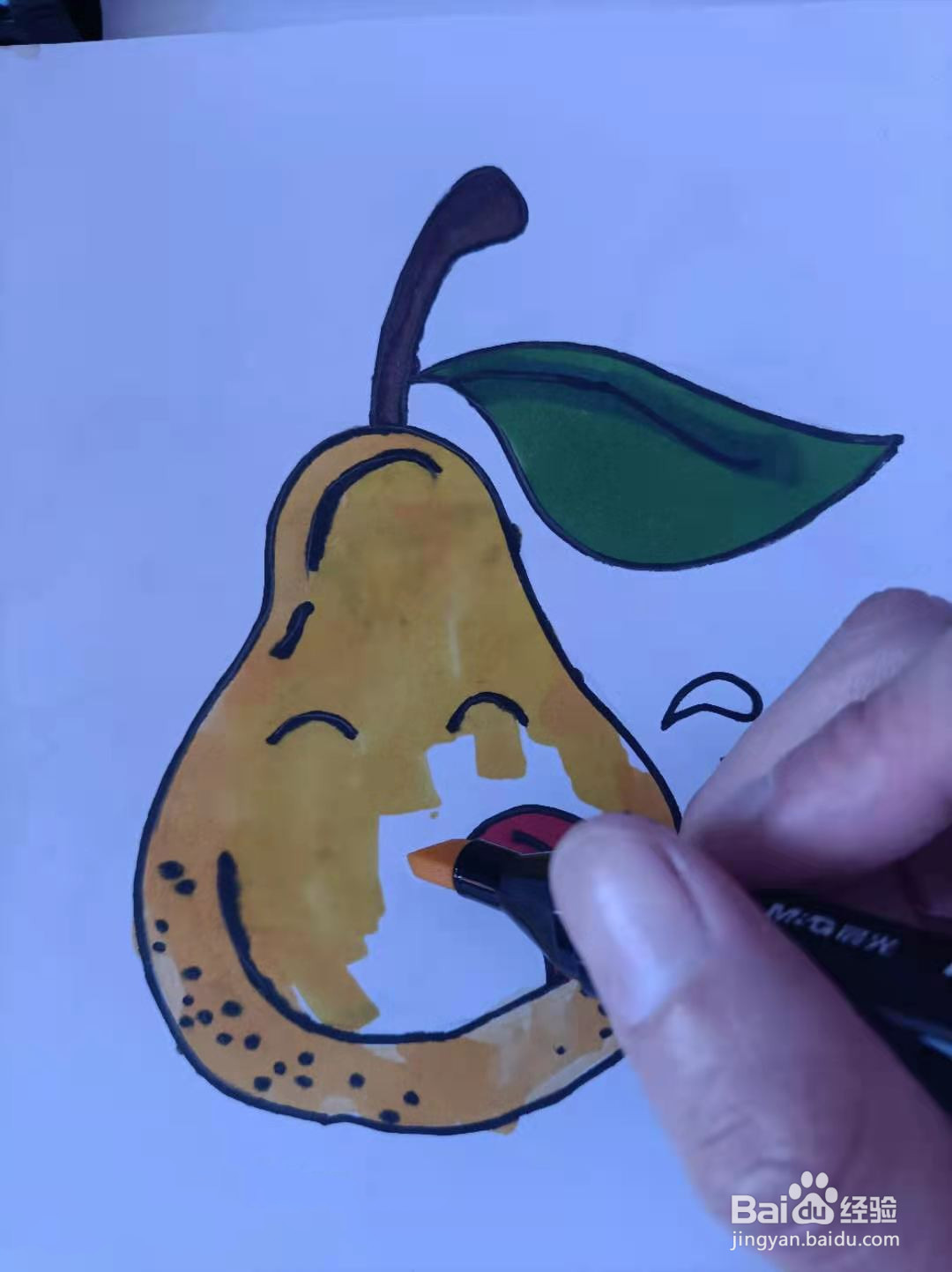 梨子的简笔画可以怎么画?