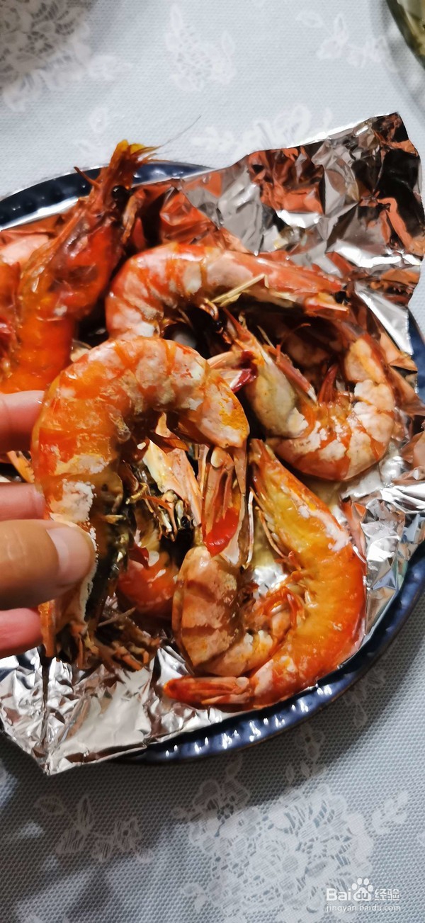 奥尔良黑虎虾的做法