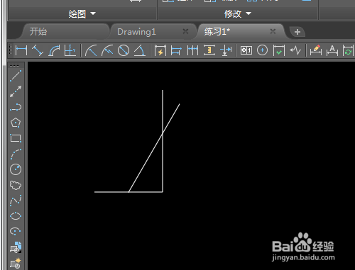 CAD2019怎样绘制有角度的图形