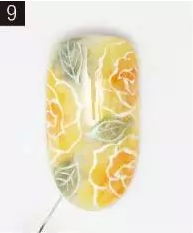 美甲玫瑰花画法