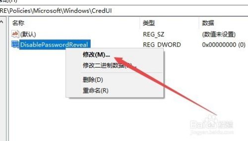 如何删除Win10登录密码框显示明文密码功能