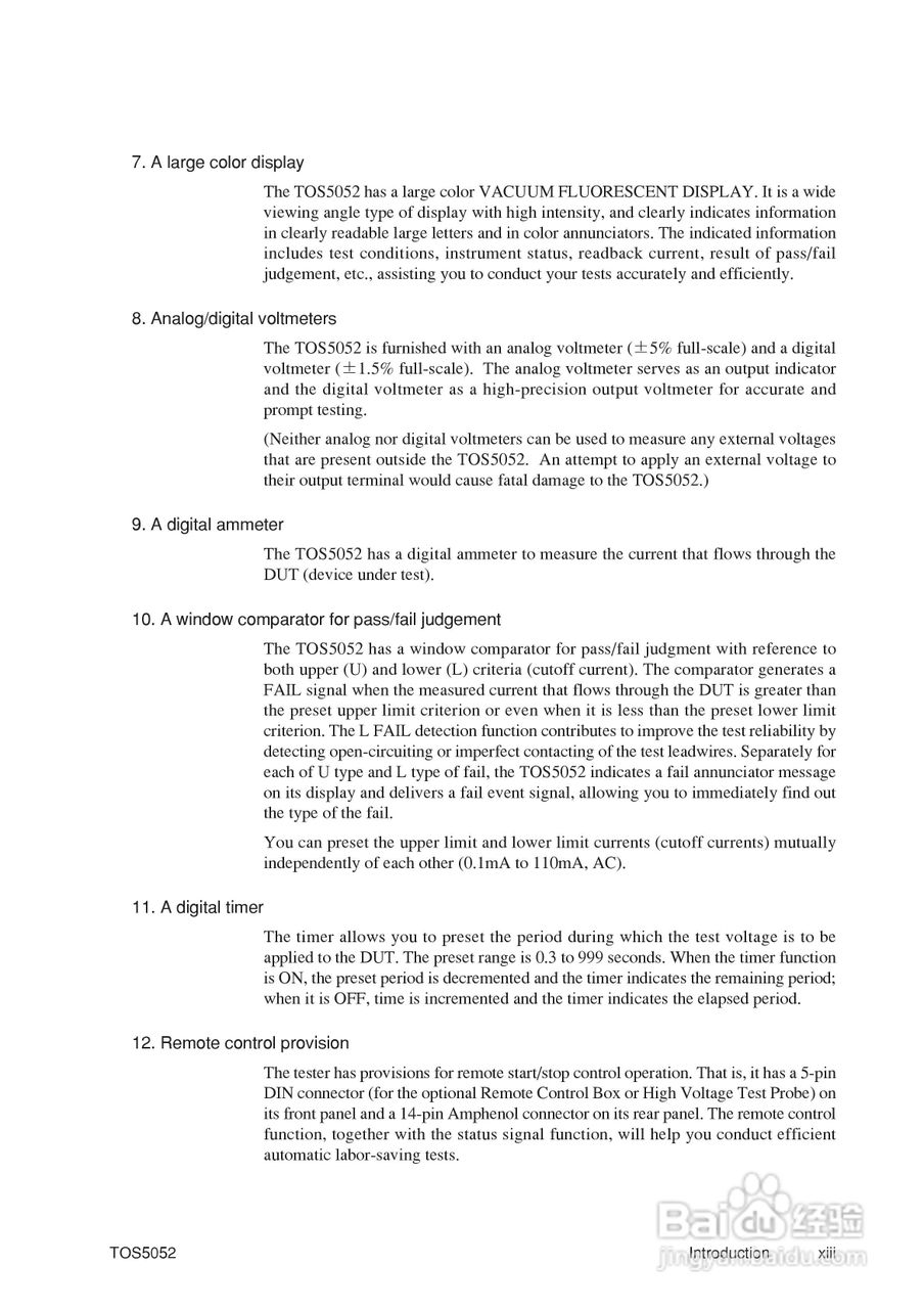 日本菊水TOS5052耐压测试仪英文版说明书:[2]