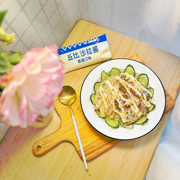 火焰金针菇牛肉盖饭