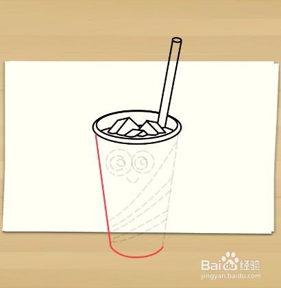 画冰茶杯——加菲的吃货生活