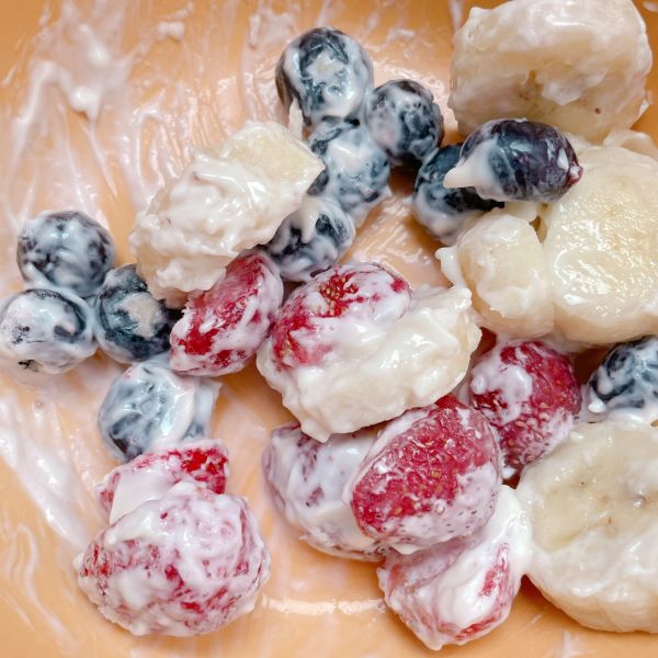 水果沙拉蛋糕三明治