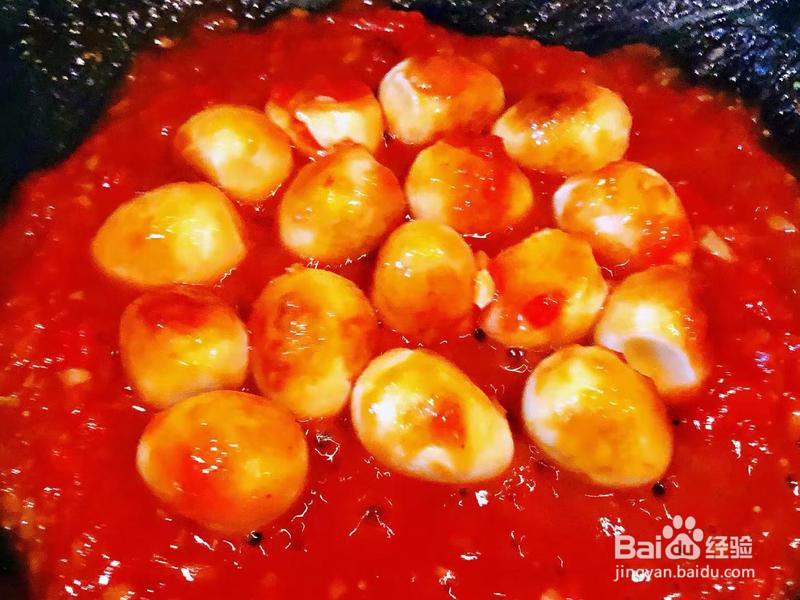 茄汁鹌鹑蛋的做法
