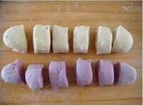 紫薯花朵枣泥包