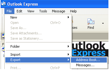 如何从Outlook导出联系人,Outlook Express