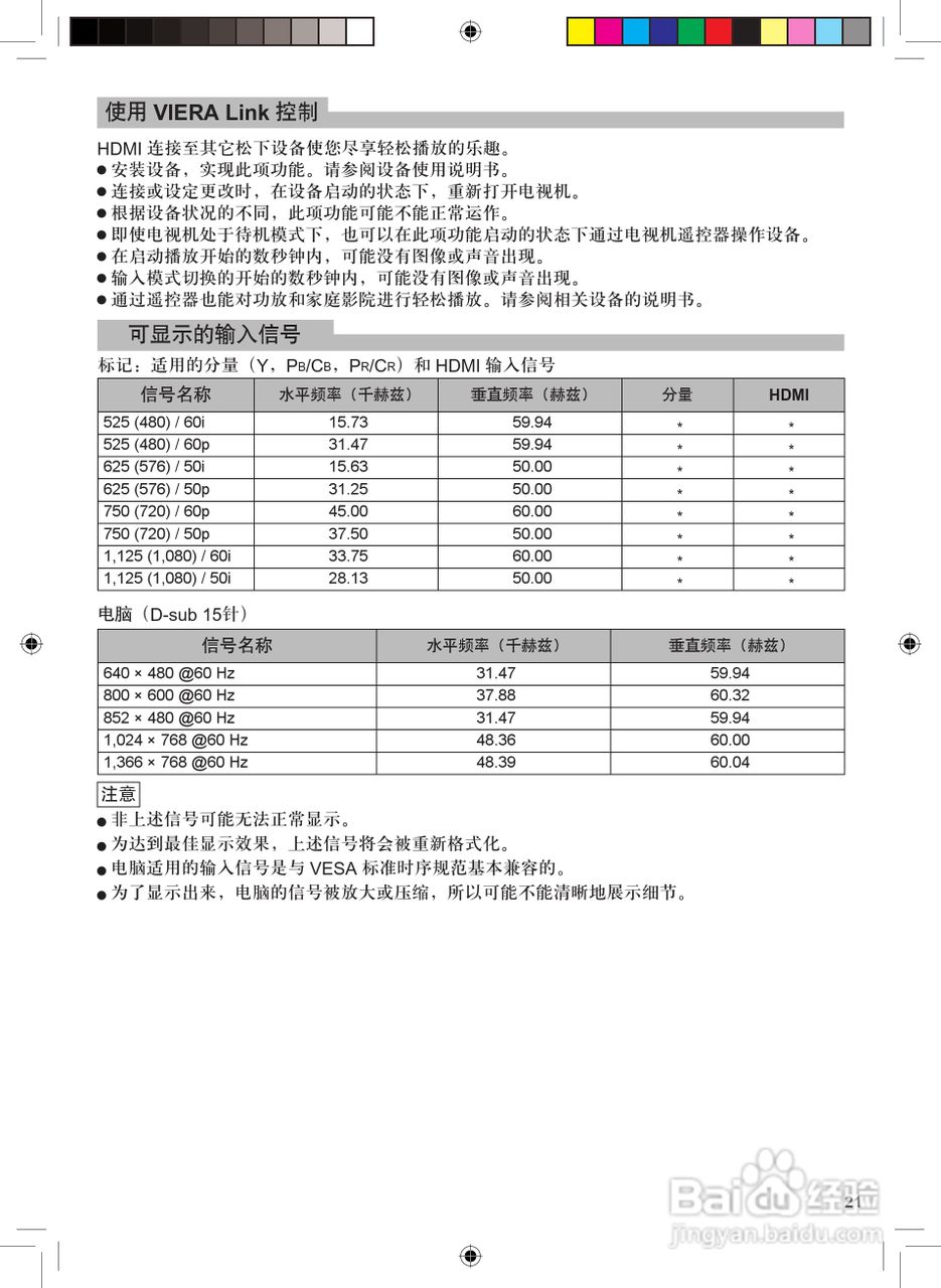 松下TC-37LX70D液晶彩电使用说明书:[3]