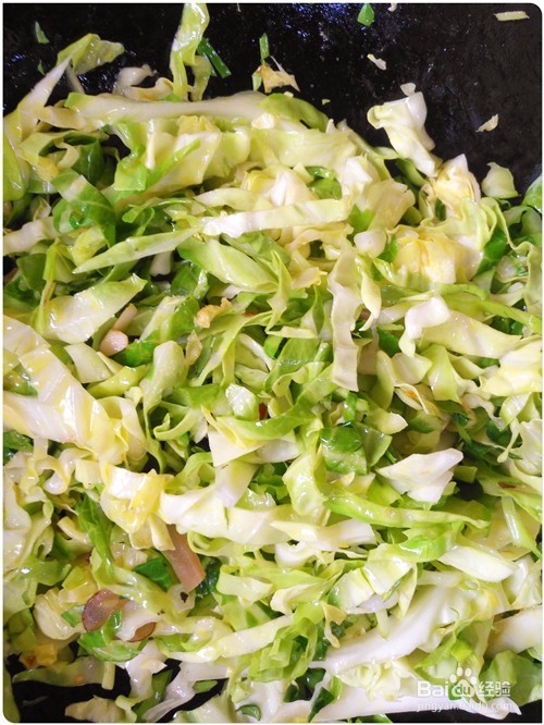 酸香包菜的简易做法