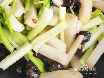 芹菜炒山药的做法