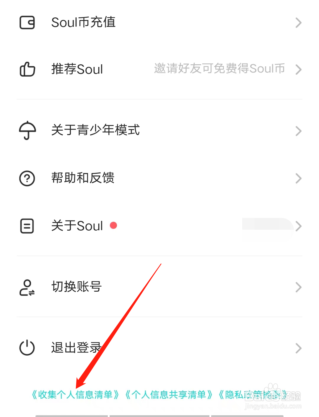 Soul如何查看收集个人信息清单