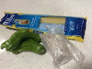 青椒吻仔鱼和风意大利面