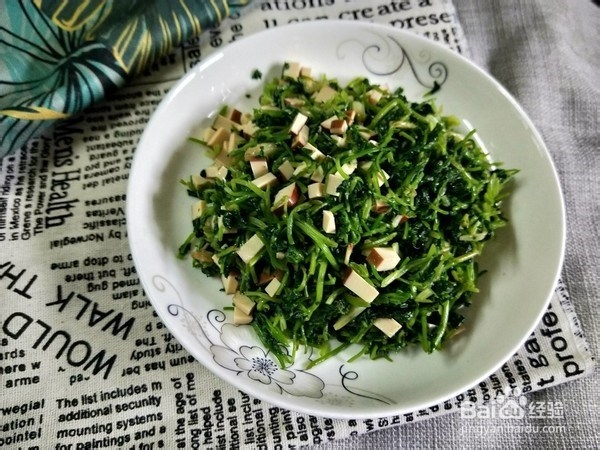 家常菜-鸡蛋干拌香菜