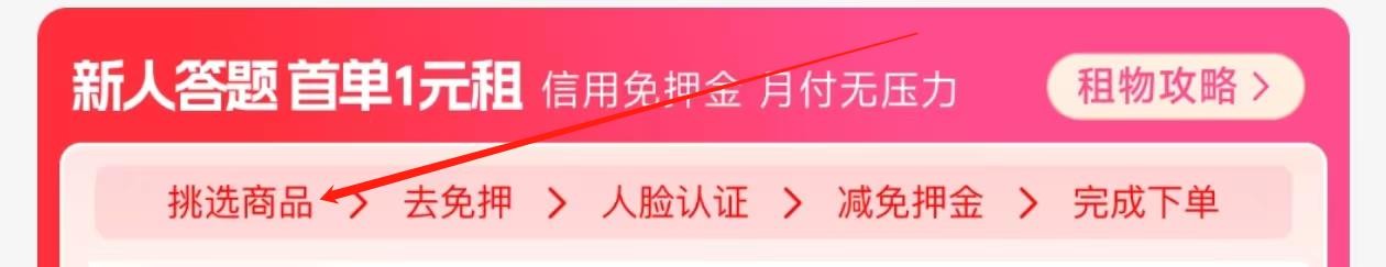 人人租怎么查询挑选商品