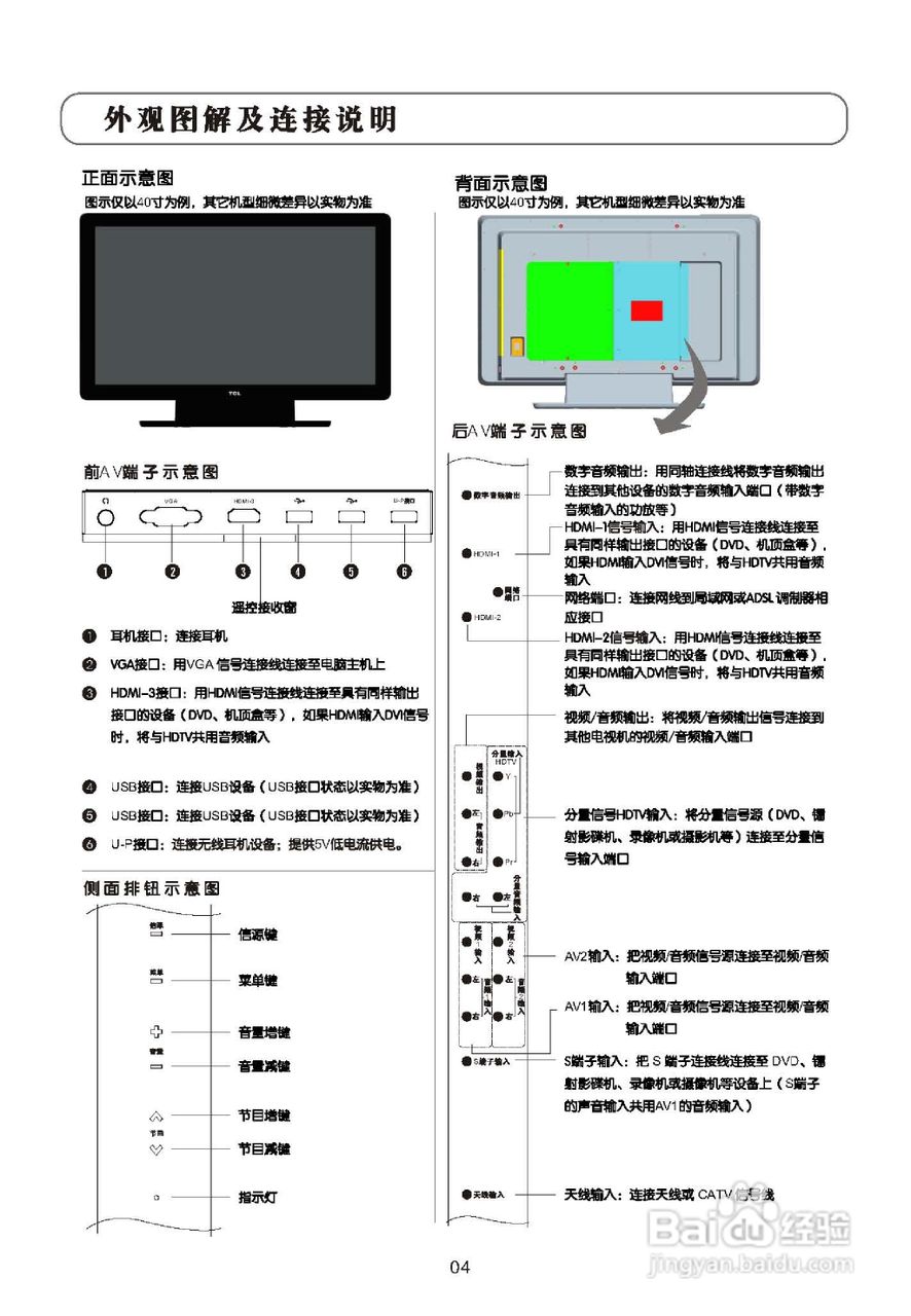 TCL王牌L40S9FE液晶彩电使用说明书:[1]