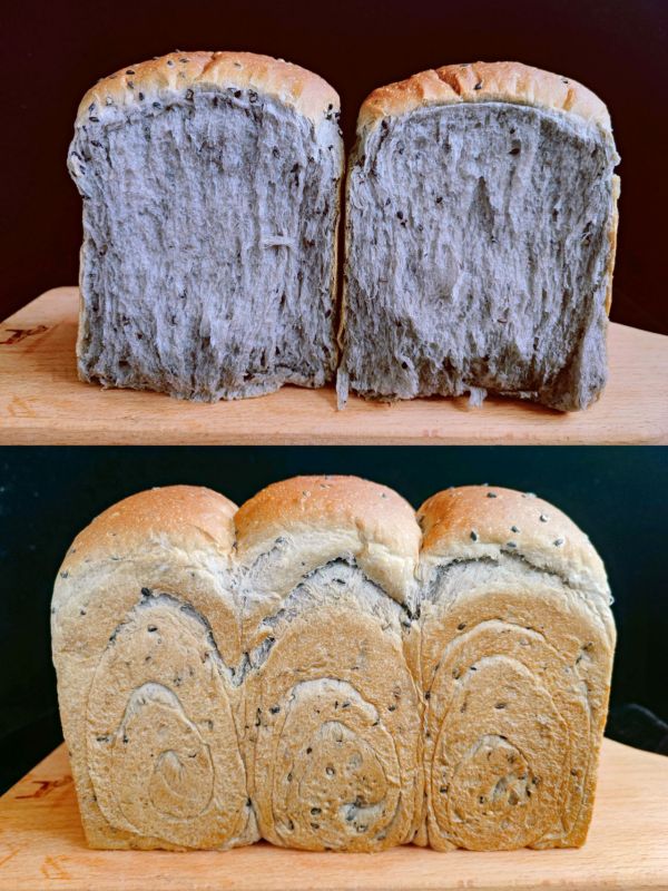 黑芝麻手撕吐司