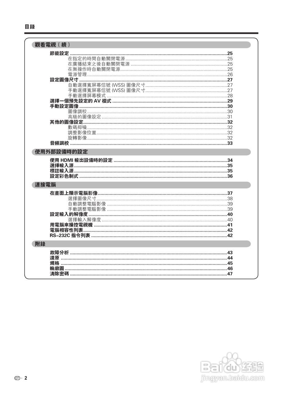 声宝LC-19A35H-RD型液晶电视机说明书:[1]