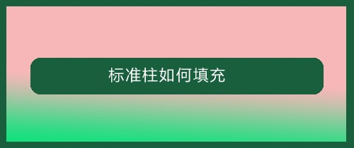 <b>标准柱如何填充</b>