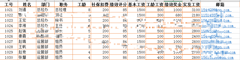 如何群发工资条到个人邮箱