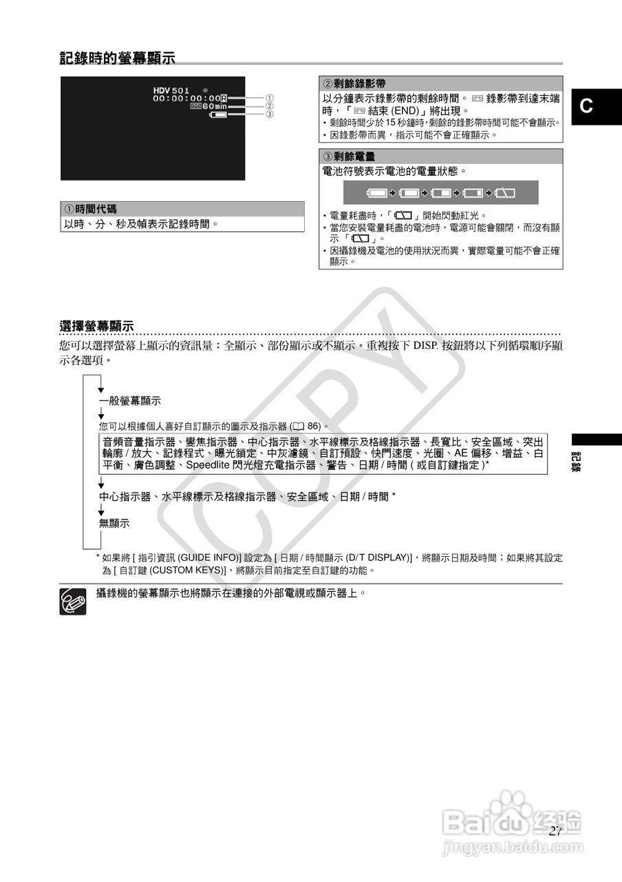 Canon高清视频摄录机 XHG1、XHA1使用说明书:[3]