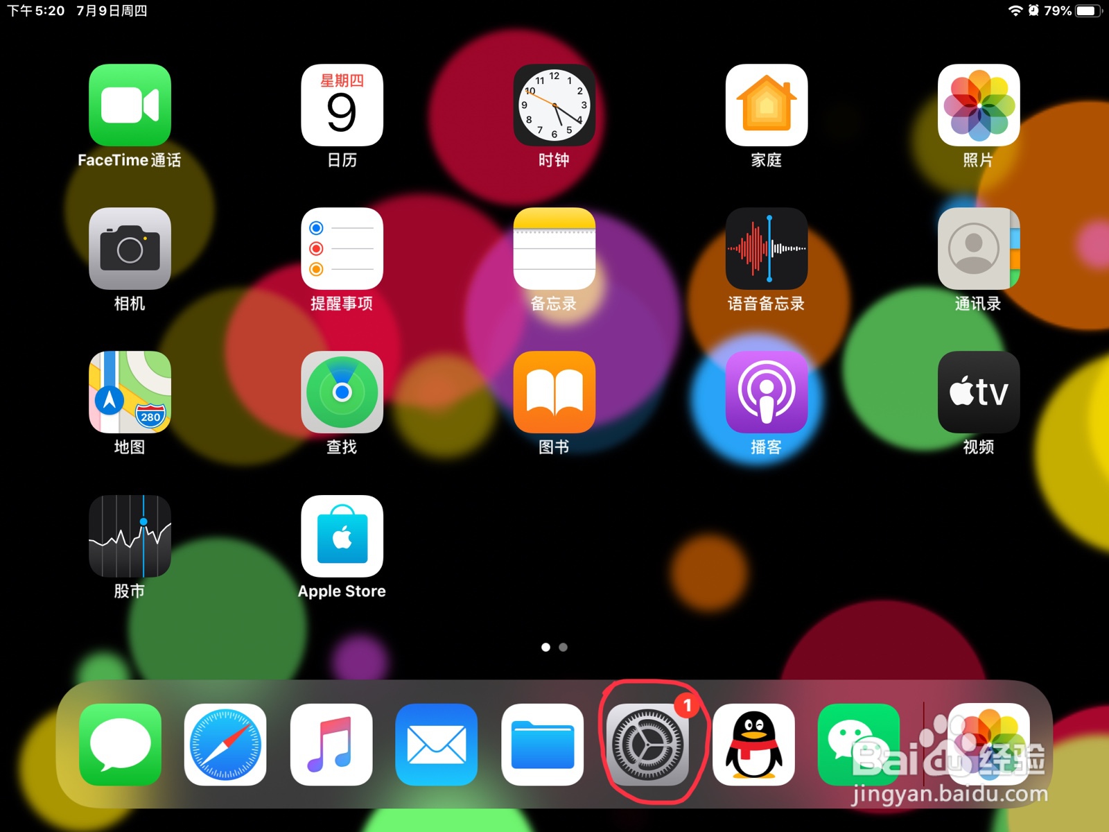 iPad怎么将放大器加到控制中心