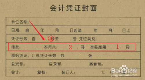 会计凭证封面怎么填写