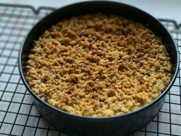 碧根果酥底酥粒芝士蛋糕