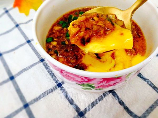 香菇肉末鸡蛋羹+#柏翠辅食节-营养佐餐#