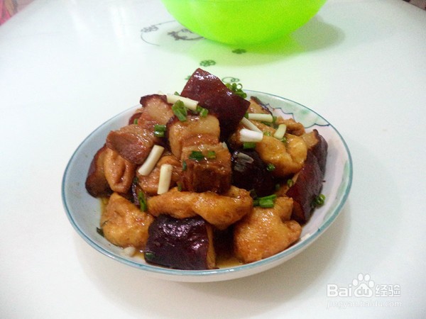 油豆腐焖东坡肉的步骤