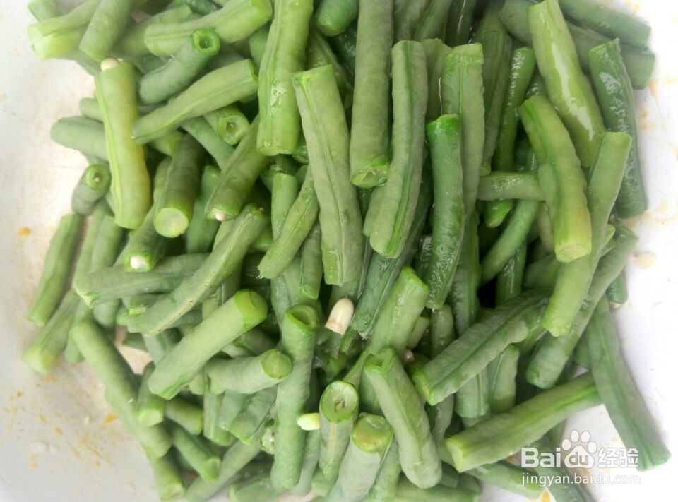 凉拌豆角的制作