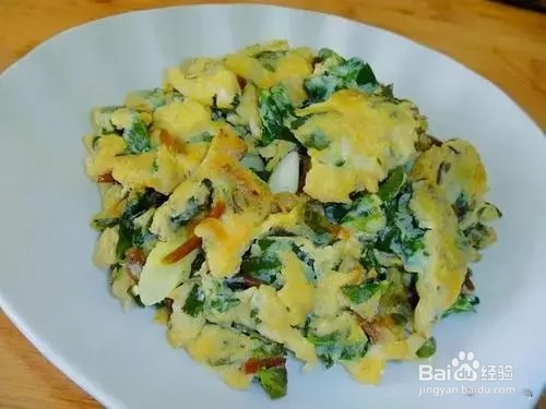 马齿苋素炒鸡蛋
