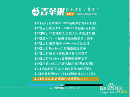 联想 Miix2 10-ZTH用青苹果U盘安装win8.1系统