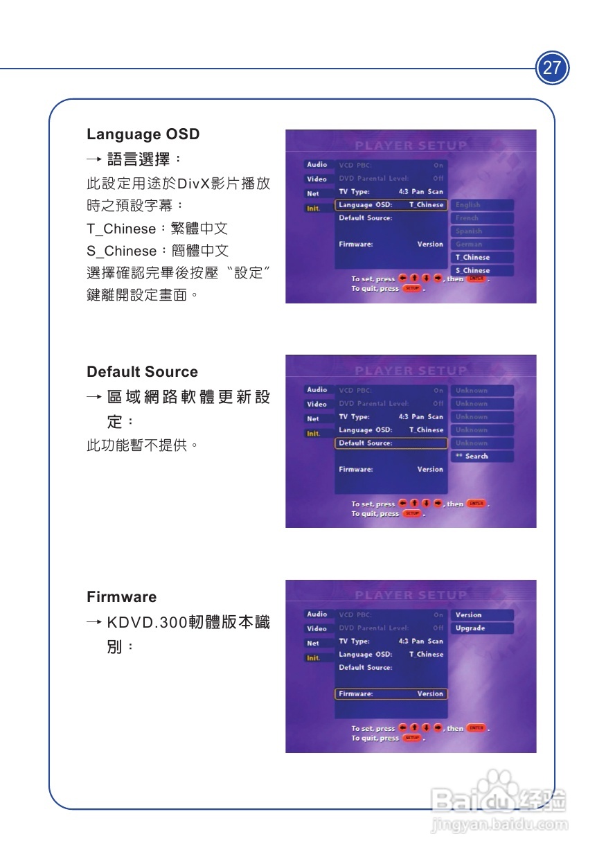 声宝KDVD-300型DVD播放器说明书:[2]