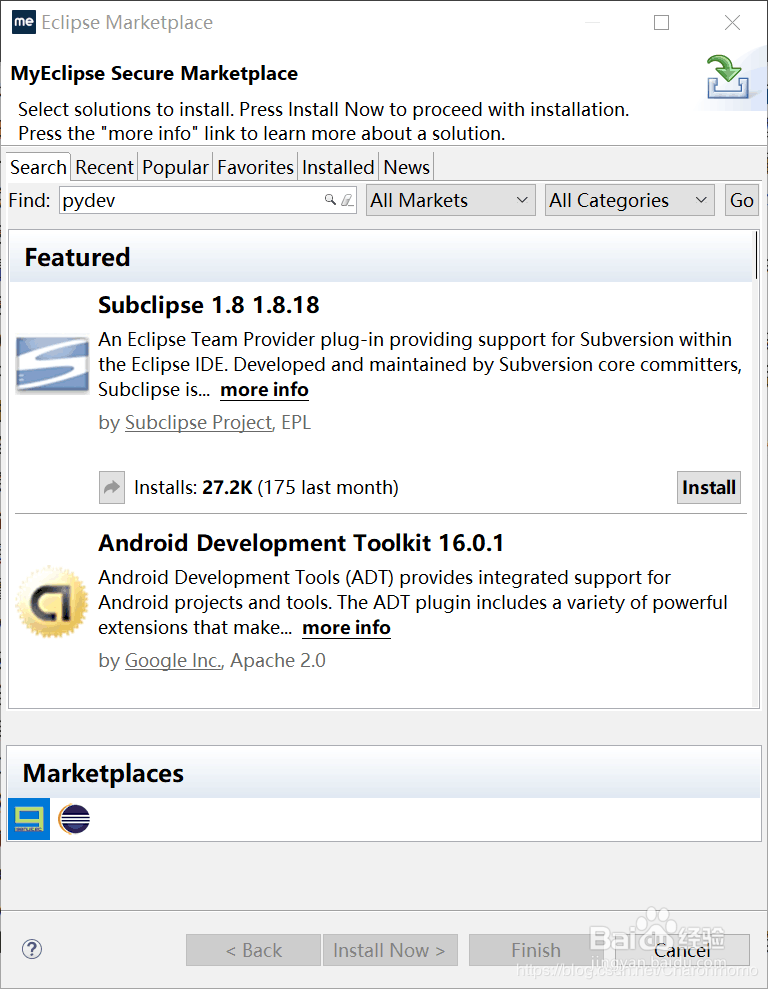 Myeclipse 2017安装和设置python插件