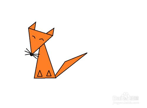 小狐狸怎么画简笔画 百度经验 小狐狸怎么画简笔画 百度经验