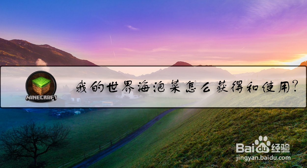 我的世界海泡菜怎么获得和养殖