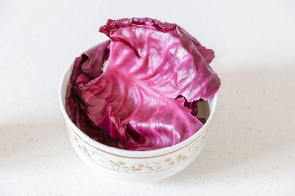 辅食日志 | 紫甘蓝泥米糊(6M+)