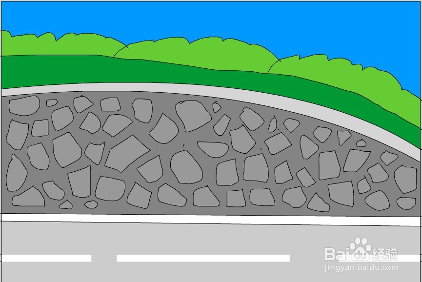 Flash绘制一个山体的场景