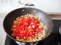 西红柿茄子拌面