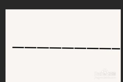 ps用直线工具通过样式如何画虚线?