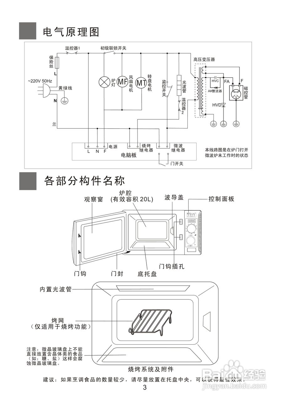 海尔MF-2480MGS(N)微波炉使用说明书
