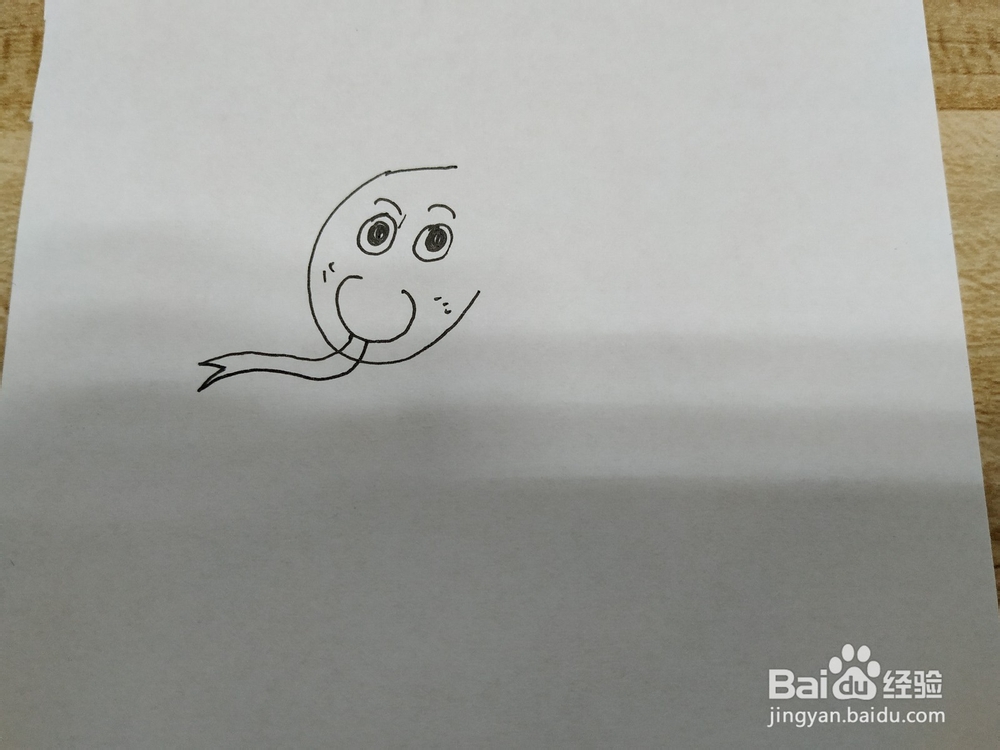 小蛇简笔画怎么画，怎么画吐舌头的蛇？