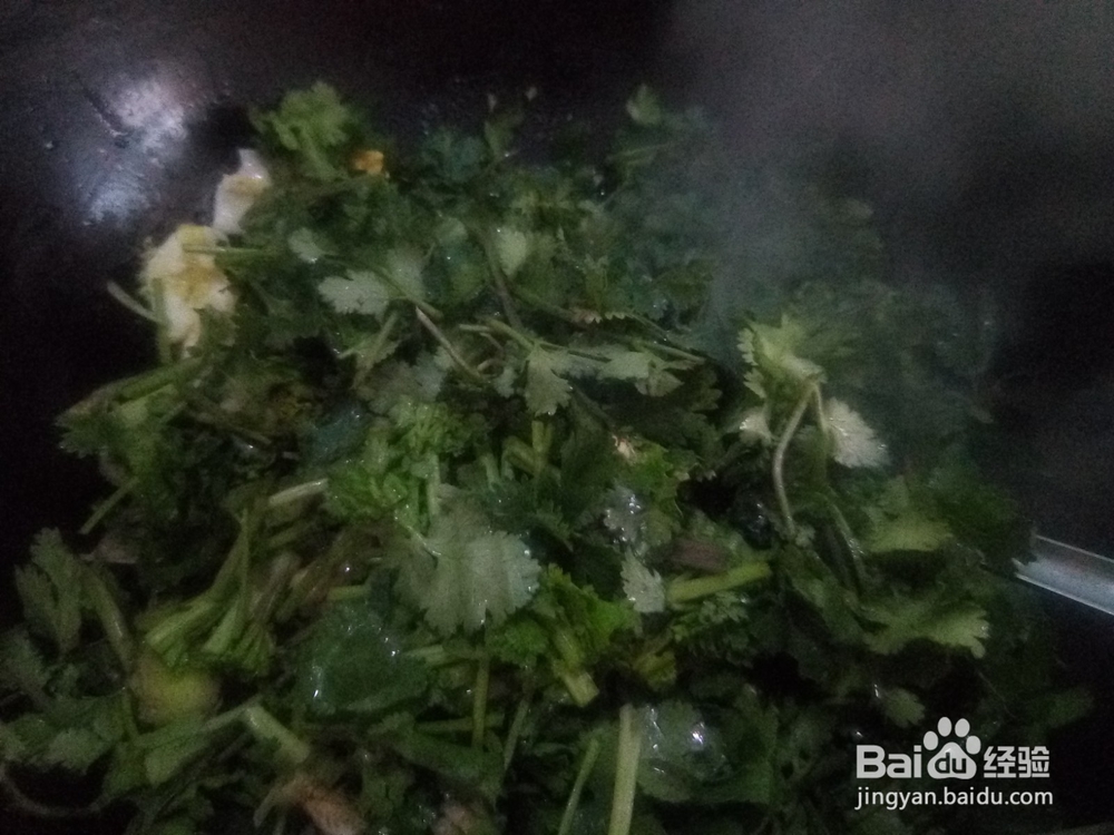 易学的香菜炒鸡蛋