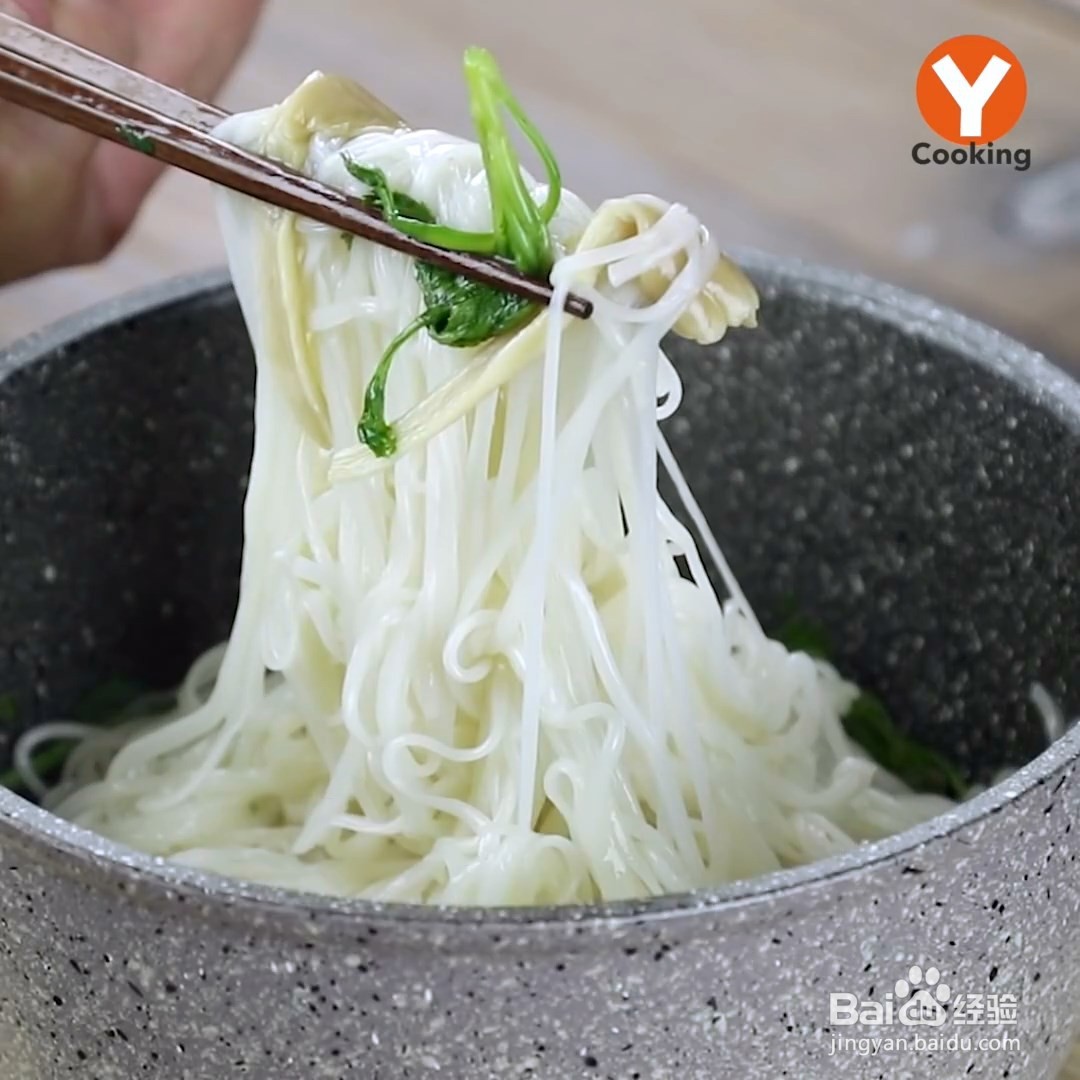茶油鲜菇面线怎么制作
