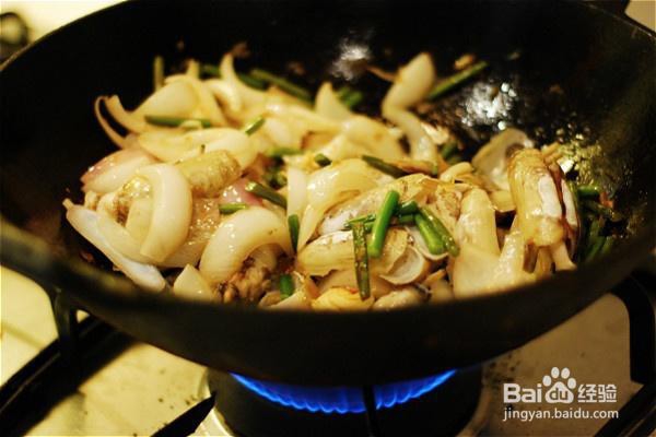 吃货美食-小炒蛏子!