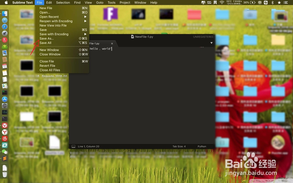 macbook如何创建Python程序文件