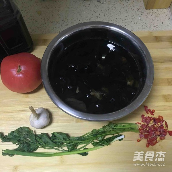 凉调木耳的做法
